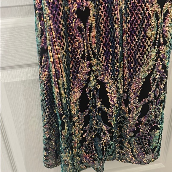 Multicolor Sequin Maxi Dress - Picture 2 of 7